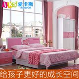 儿童床女孩公主床1.2 1.5米单人床卧室家具套房组合板式床童床