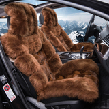 冬季羊毛坐垫宝马5系X5奥迪Q5A4L奔驰GLK路虎极光狐狸毛汽车座垫