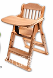 出口日本原单宝宝实木喂饭椅/婴儿折叠可调档餐椅/护栏椅/便携椅