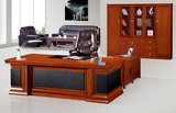 新品实木皮1.8-2米大班台大班桌经理桌2.4米老板桌办公桌