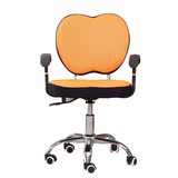 小型电脑椅小巧无扶手办公室固定脚简约升降转椅靠椅职员椅会议椅