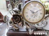 包邮新款豪华丽盛欧式树脂座钟台钟客厅桌钟艺术个性坐钟摆设钟表