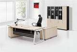 厂家直销板式简约主管桌现代时尚黑白经理办公桌特价老板桌椅组合