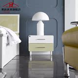 现代板式家具时尚卧室床边柜 白色收纳柜 简约储物柜 烤漆床头柜