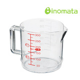日本进口inomata量杯 塑料量杯 刻度量杯 水杯 300ml 计量杯