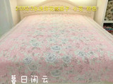 韩国 花朵 水洗绒AB版一面绒一面水洗棉床盖密道绗缝垫盖毯榻榻米