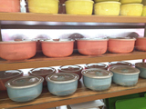 日本名创优品MINISO迷你小号圆形陶瓷塑料盖保鲜碗盒工作保存盒