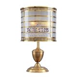 圆柱形全铜台灯浓郁西方色彩台灯美式书房台灯全铜台灯装饰灯2290