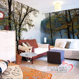 画意山水 全景风光墙纸 定制式大型壁画 电视沙发卧室背景墙壁纸