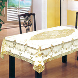 特价包邮 欧式烫金桌布 PVC长方形烫金镂空桌布餐桌布 多尺寸热卖