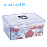 茶花塑料正品3010 矩形实用保鲜盒(B-4型)2300ML 0.31kg