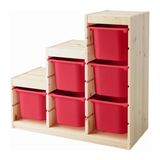 舒法特 储物组合带盒 玩具收纳架，儿童储物柜 IKEA宜家代购