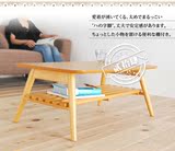 日本代购直邮木质茶几咖啡桌客厅会客桌可折叠方便收纳jj4100