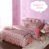 被套纯棉床单式韩版绣花床单一等品床上用品四件套床品活性印花