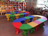 幼儿塑料桌椅 幼儿园桌椅批发 幼儿玩具桌儿童学习桌椅宝贝拼搭桌