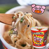 日本进口主食品 OYATSU豚骨小猪面泡面 即食杯面方便面 37g1611
