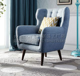 特价现代简约型时尚个性单人沙发椅 美式卧室创意布艺懒人沙发椅