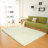 白色拍照地毯订制家用全铺满小房间卧室客厅地垫简约背景床边地毯