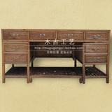 1.6米大班桌 榫卯结构 挡板设计 明清仿古 中式 实木 古典