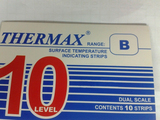英国温度美THERMAX 热敏试纸 温度纸 测温纸10格B 77-127度 十格B