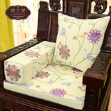 中式沙发坐垫刺绣花垫罗汉床垫古典实木家具圈椅海绵垫加厚定制套
