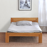 全实木儿童床橡木床实木床1.2米简约现代北欧木质原木小床单人床