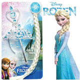 Frozen冰雪奇缘Elsa艾莎公主头饰发饰皇冠假发辫子魔法棒套装正品