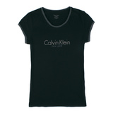 Calvin Klein美国正品代购 CK2016夏新款女士简约休闲圆领短袖T恤