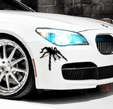 蜘蛛辟邪3D立体车贴搞笑卡通创意汽车贴纸 个性装饰拉花 刮痕贴花