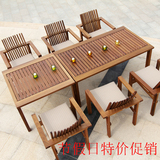 莱欣热卖艺术休闲阳台住宅酒吧组合休闲桌椅套件地中海实木家具桌