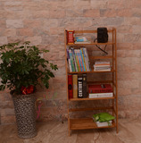 楠竹阶梯书架书柜置物架多层阶梯式花架简易移动天然环保收纳架