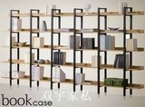 宜家钢木书架组合五层书架储物架置物架货架展示柜 木架子展示架
