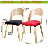 时尚家具小户型弯曲木餐椅日式北欧现代风格办公椅休闲椅实木椅