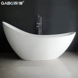 观博 1.86米精工人造石浴缸 独立式浴缸 人造陶瓷浴缸 GBZ8621