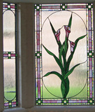 蒂凡尼高档窗户玻璃 艺术玻璃简约现代门窗屏风隔断吊顶屏风