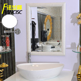 法兰棋 K8521 卫生间镜子白色实木边框江苏省苏州市欧式方形
