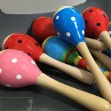 彩色响棒木质砂球手指沙锤 奥尔夫专业打击乐器 儿童益智玩具