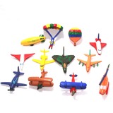 safari 正版 场景模型玩具摆件 飞机 热气球 战斗机等12件打包