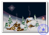 三皇冠XSD十字绣图纸重绘源文件带线量表C3391圣诞之夜小屋 雪景