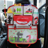 韩版汽车椅背袋车用置物袋卡通车载卡通收纳袋杂物挂袋奶瓶保温袋