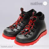 Native Shoes 正品潮牌 Fitzsimmons 黑|红 男女少年童 高帮鞋靴