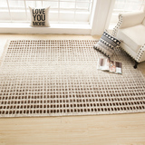 印度进口地毯客厅房间茶几垫 美式现代简约卧室床边毯长方形宜家
