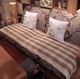 名扬正品 防滑沙发垫 外贸格子纯棉 手工编织坐垫 布艺飘窗垫