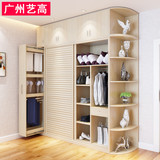 广州实体店定制定做整体衣柜生态板实木多层板衣柜趟门衣柜包安装