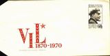 JK0941捷克斯洛伐克1970列宁诞辰百年雕刻版邮资封