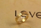 代购正品Cartier卡地亚Love黄金窄版无钻戒指B4085000真品验货