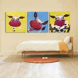 创意儿童房装饰画可爱卡通动物挂画卧室床头玄关沙发背景墙画壁画
