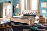 宜家曲美风格家具全实木床1.8M衣柜妆台现代卧室家具北欧简约婚床
