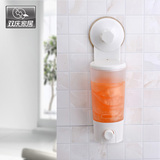 包邮浴室洗手液瓶皂液盒 吸盘免打孔壁挂皂液器挂墙上沐浴液瓶