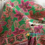 纯棉线毯子加厚沙发毯（巾）四季毯 美式乡村 枫叶图案 床盖